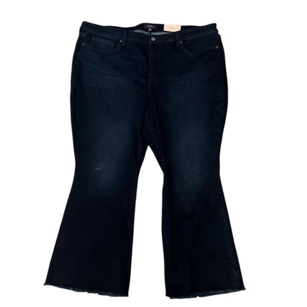 NWT! NYDJ Ava Daring Ankle Flare Fray Hems Jeans, LiftxTuck, Rapture Wash, 22W